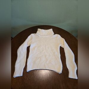 Gap Women's Medium White Turtleneck Sweater Wool Blend
